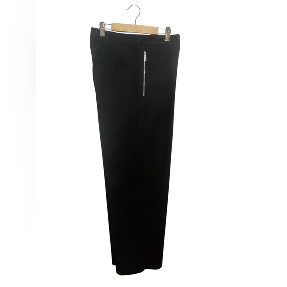 Zara Black Wide Leg Trousers with Zipper Pockets - Picture 4 of 11